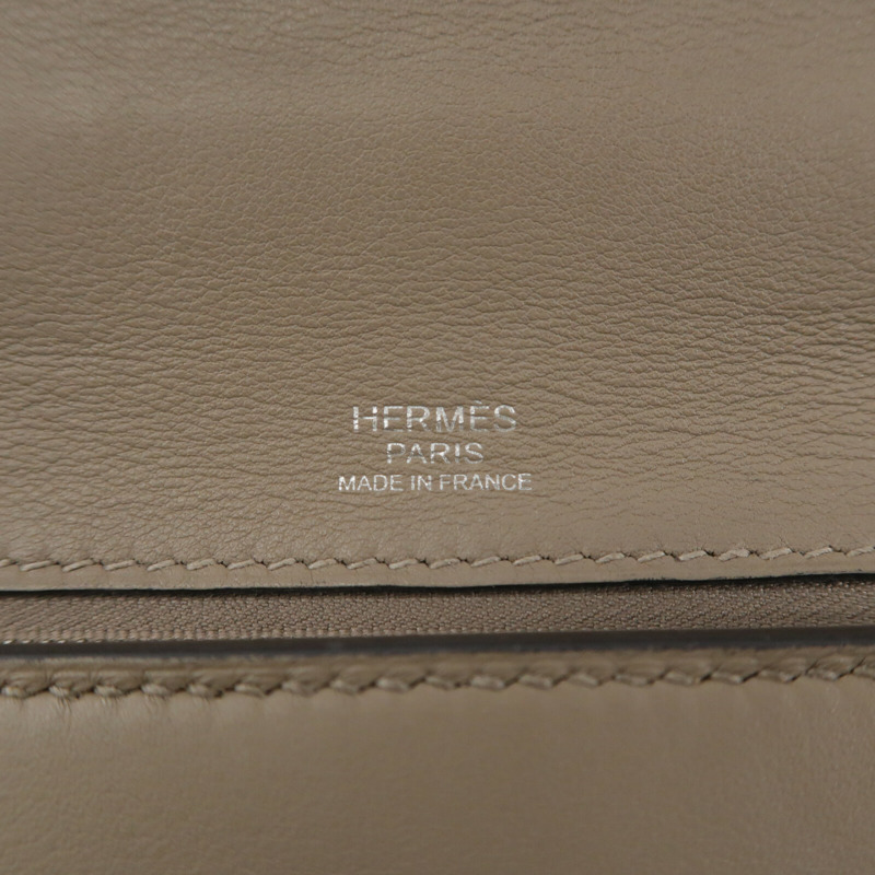 HERMES Togo皮革/Swift皮革24/24 29cm手挽肩背兩用袋Gris Asphalte-5