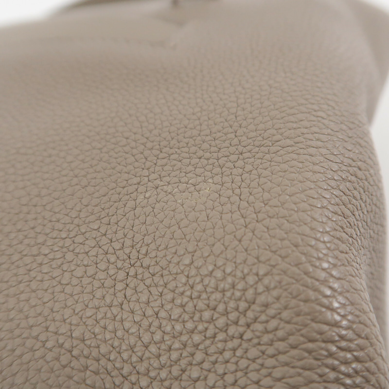 HERMES Togo皮革/Swift皮革24/24 29cm手挽肩背兩用袋Gris Asphalte-14