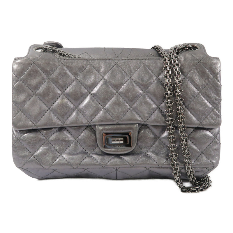 CHANEL 牛皮皮革2.55 Reissue Shoulder Bag鏈帶肩背袋-0