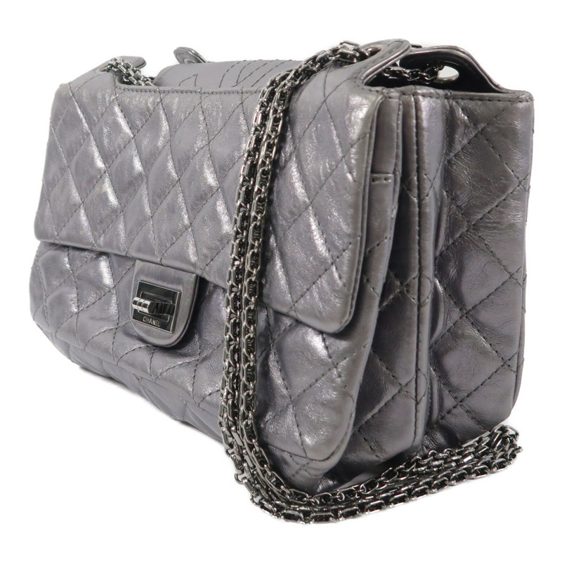 CHANEL 牛皮皮革2.55 Reissue Shoulder Bag鏈帶肩背袋-2
