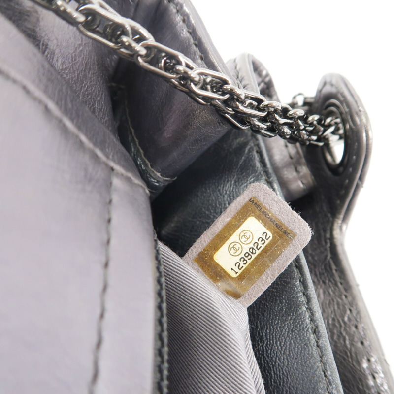 CHANEL 牛皮皮革2.55 Reissue Shoulder Bag鏈帶肩背袋-8
