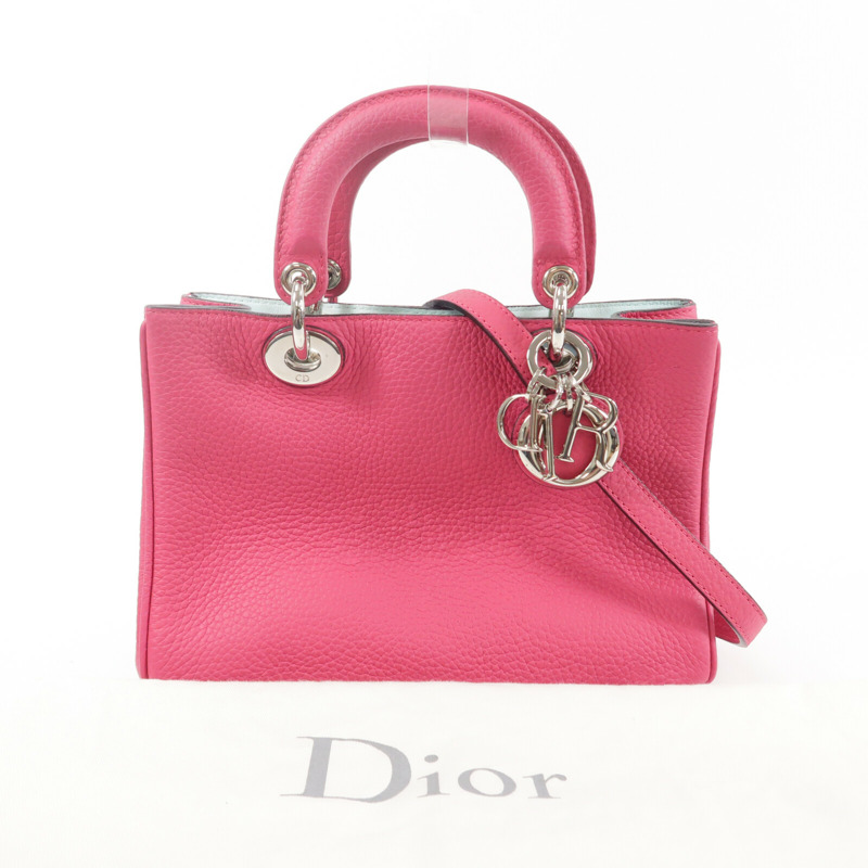 Dior 牛皮皮革Diorissimo手挽肩背兩用袋-9