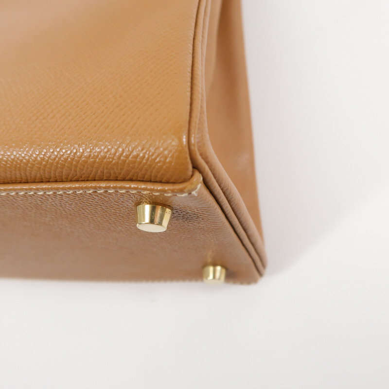 HERMES Epsom皮革Kelly 32手挽肩背兩用袋Gold-14