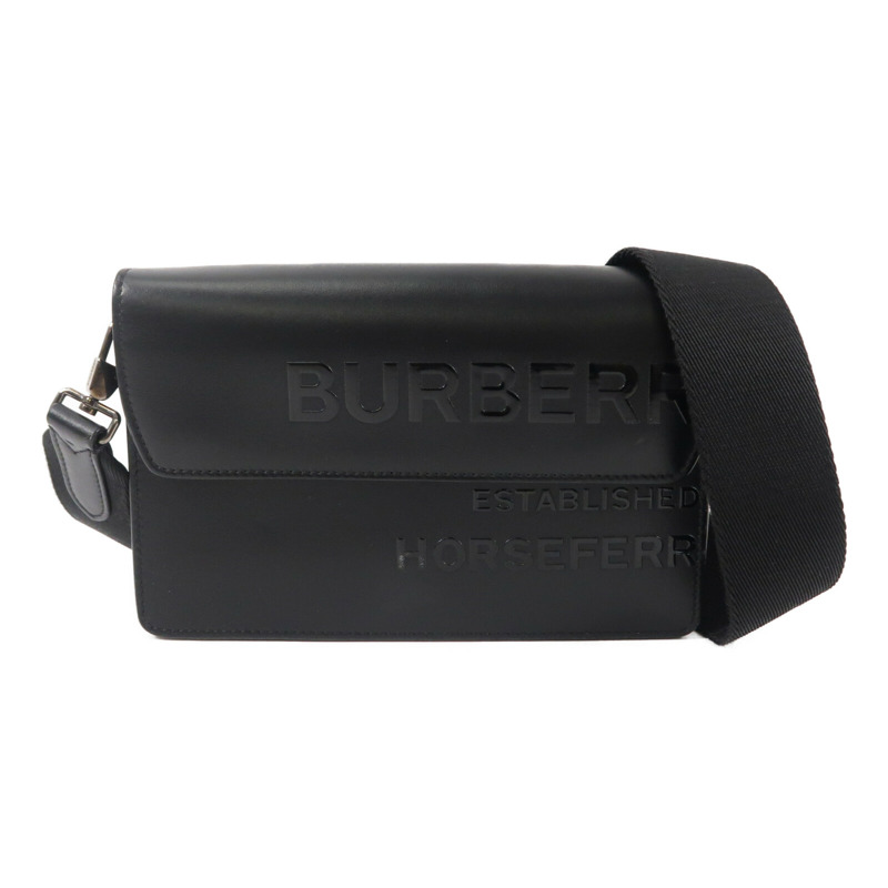 BURBERRY 牛皮皮革Horseferry Shoulder Bag肩背袋-0