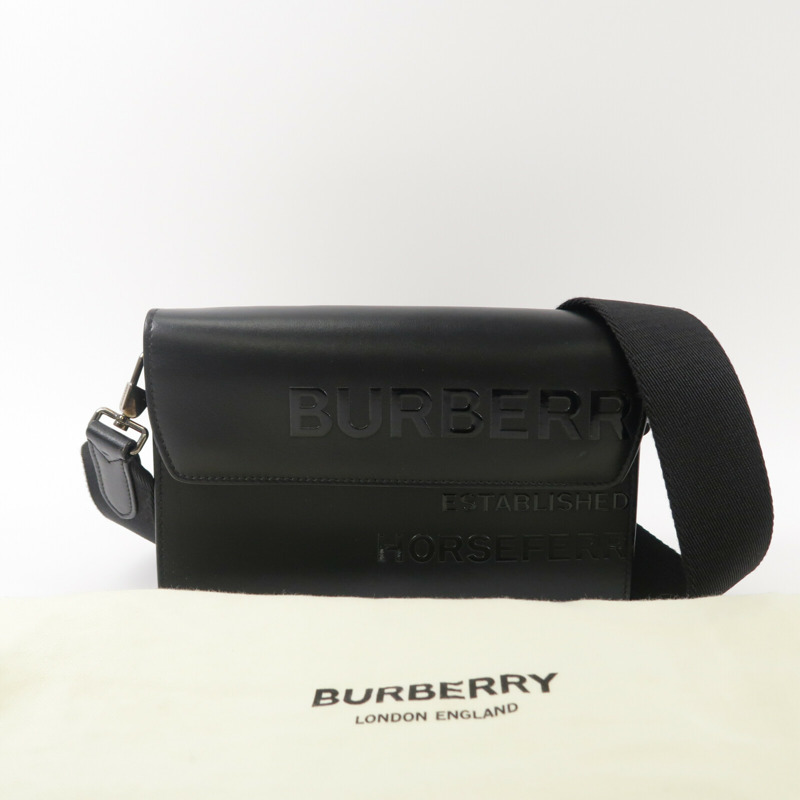 BURBERRY 牛皮皮革Horseferry Shoulder Bag肩背袋-9