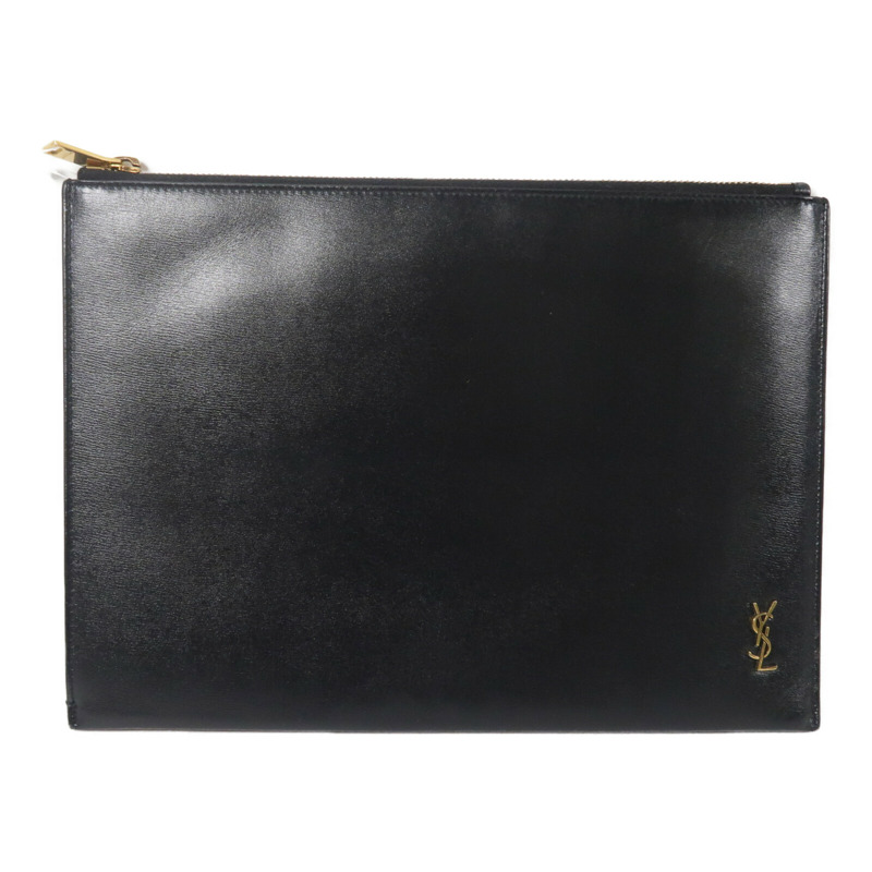 SAINT LAURENT 牛皮皮革Monogram Pouch手拿包-0