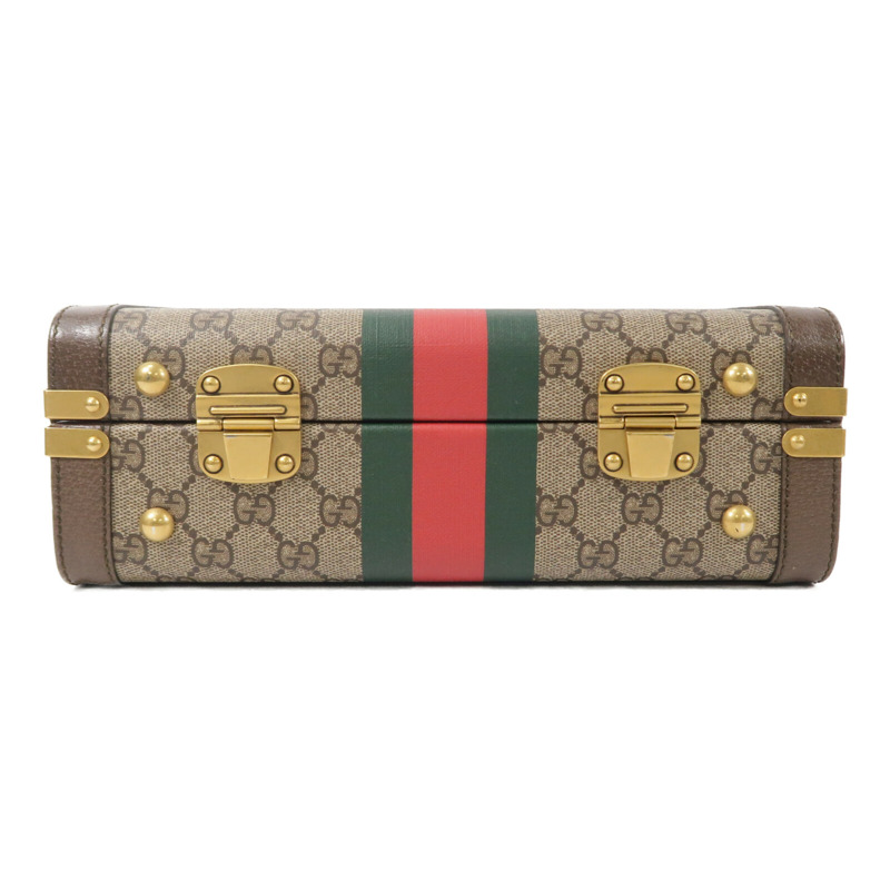 GUCCI 塗層帆布GG Supreme Savoy Medium手挽肩背兩用袋-3