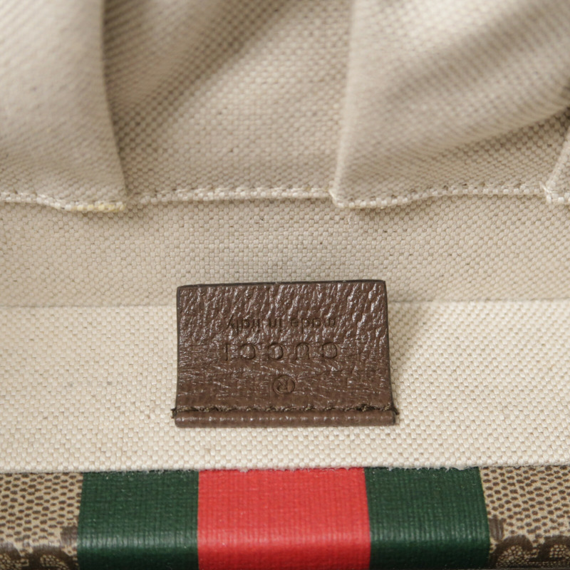 GUCCI 塗層帆布GG Supreme Savoy Medium手挽肩背兩用袋-5