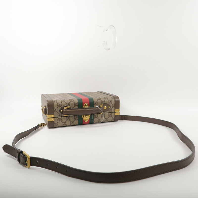 GUCCI 塗層帆布GG Supreme Savoy Medium手挽肩背兩用袋-8