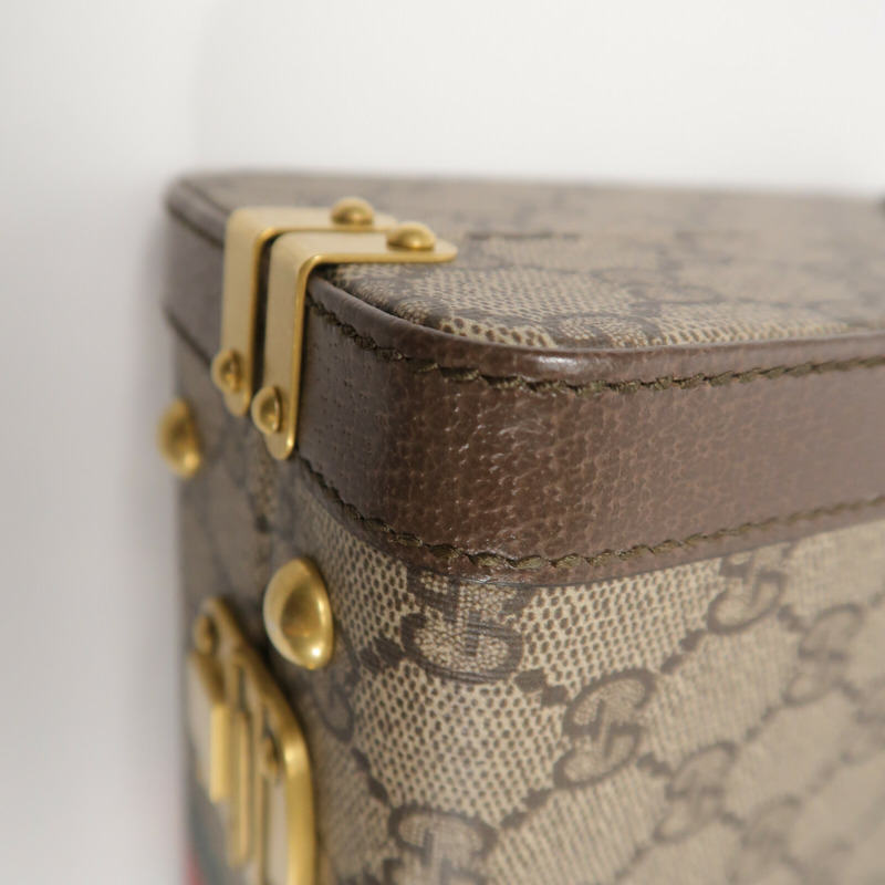 GUCCI 塗層帆布GG Supreme Savoy Medium手挽肩背兩用袋-10