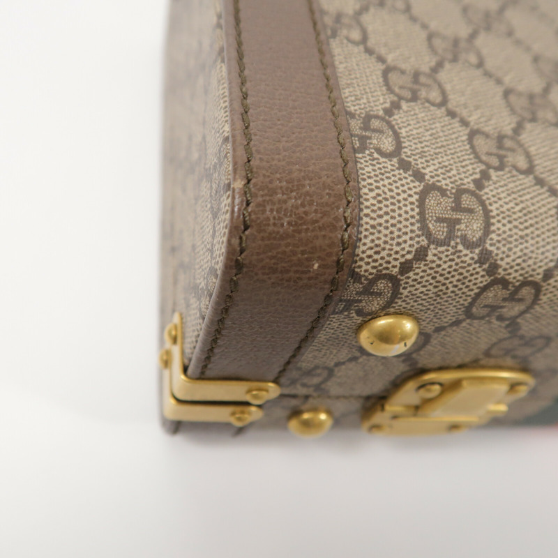 GUCCI 塗層帆布GG Supreme Savoy Medium手挽肩背兩用袋-12