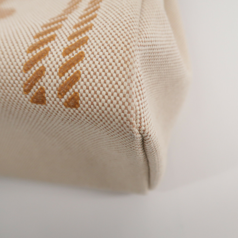 HERMES 帆布Herbag PM (Brides de Gala)手挽肩背兩用袋Gold-11