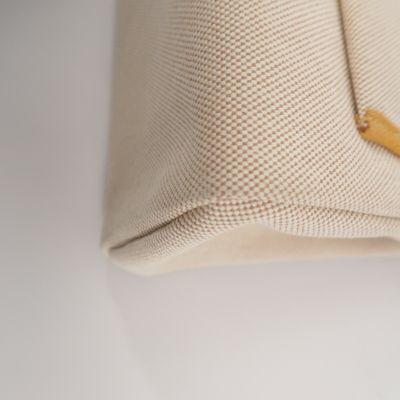 HERMES 帆布Herbag PM (Brides de Gala)手挽肩背兩用袋Gold-13