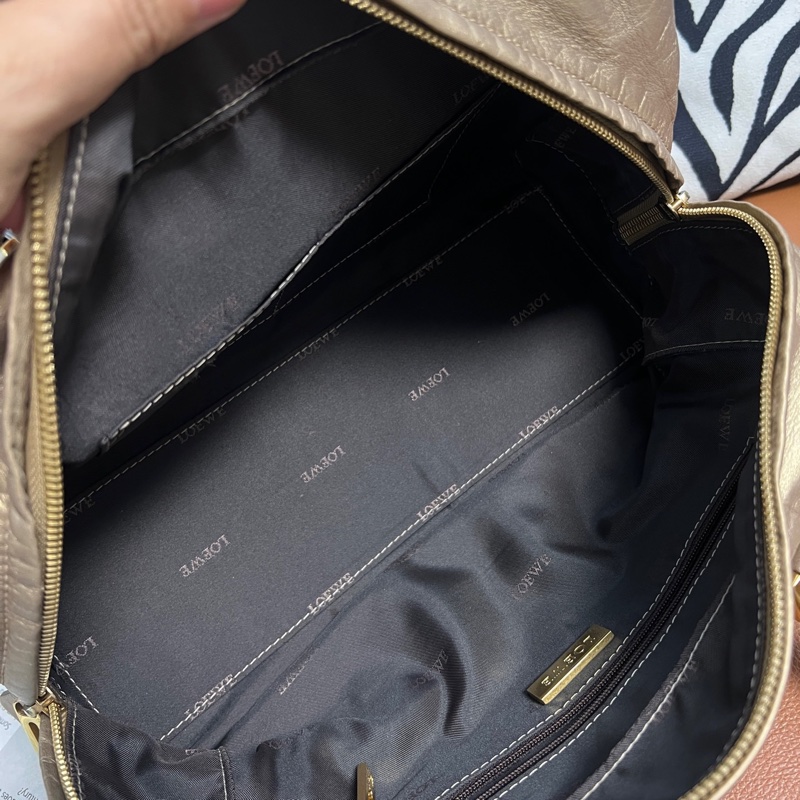 羅意威Loewe 香檳金亞馬遜手提包-8