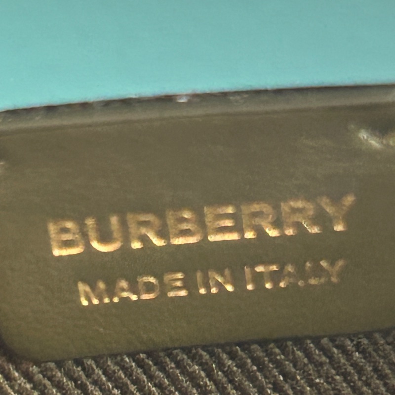 Burberry 綠色格紋 水桶包 兩用包-4