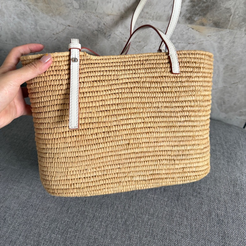 Loewe 羅意威 藤編菜籃子托特單肩包-1