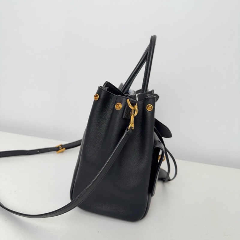 99新✨巴黎世家/BALENCIAGA黑金Bel Air牛皮中號斜挎包手提包 ❤️正品-3