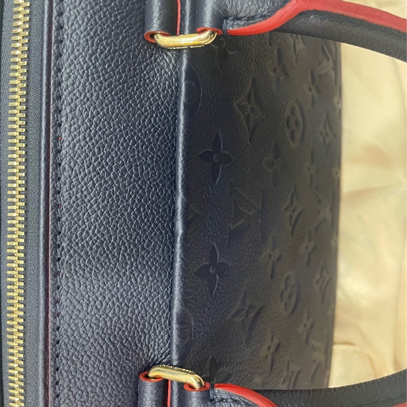 LV M43501海軍藍/紅色SPEEDY 25手提肩斜背波士頓三用包(附背帶)-13