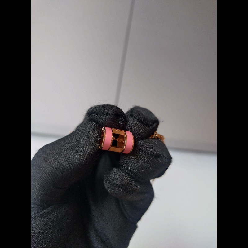 Hermes 金鍊粉H項鍊 Pop H-5