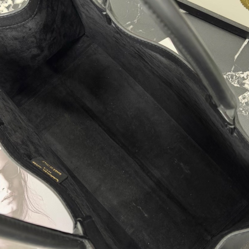 Dior迪奧BookTote 中號黑色全皮托特包經典簡約低調奢華-14