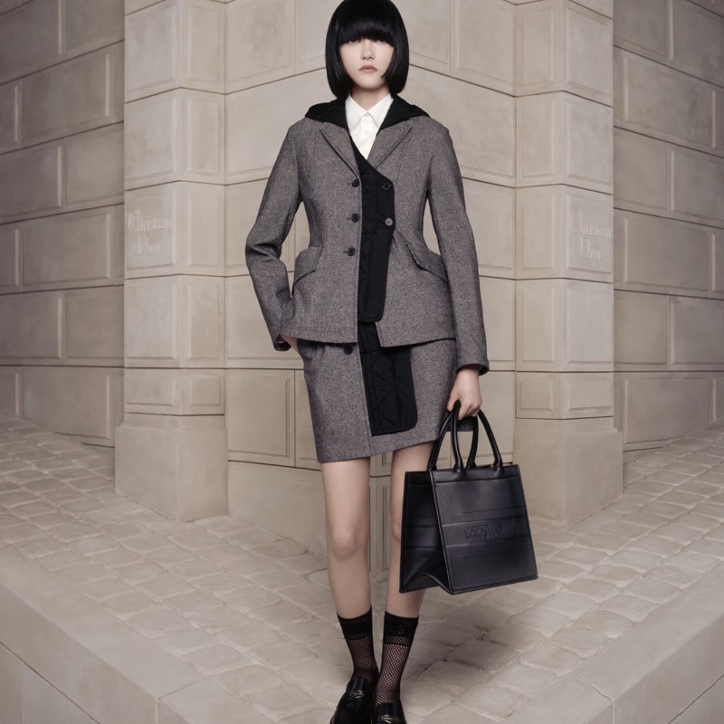 Dior迪奧BookTote 中號黑色全皮托特包經典簡約低調奢華-16