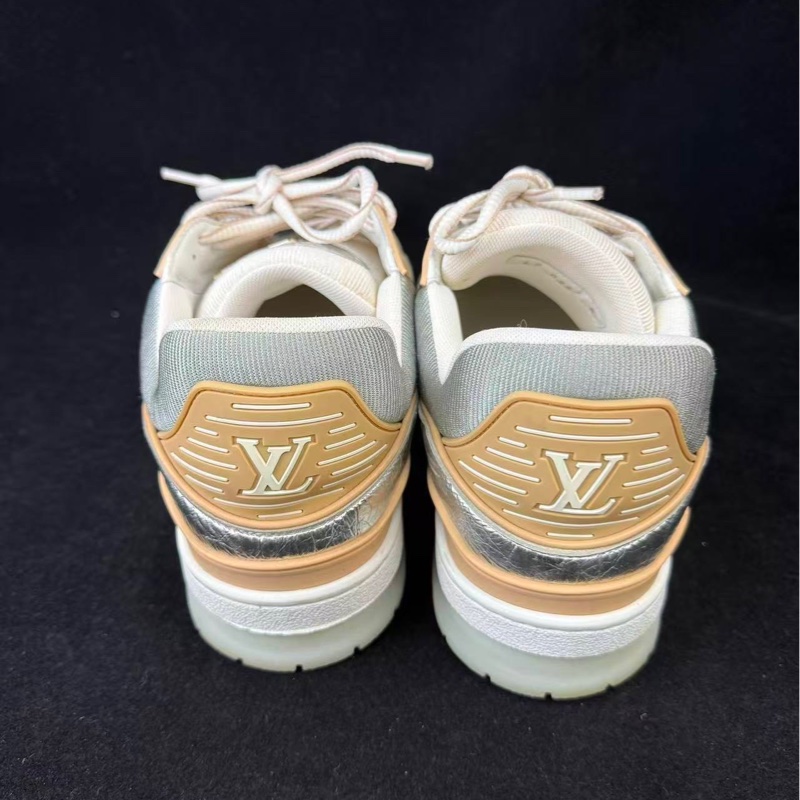 Lv Trainer LV時尚板鞋 男鞋銀色8碼-2
