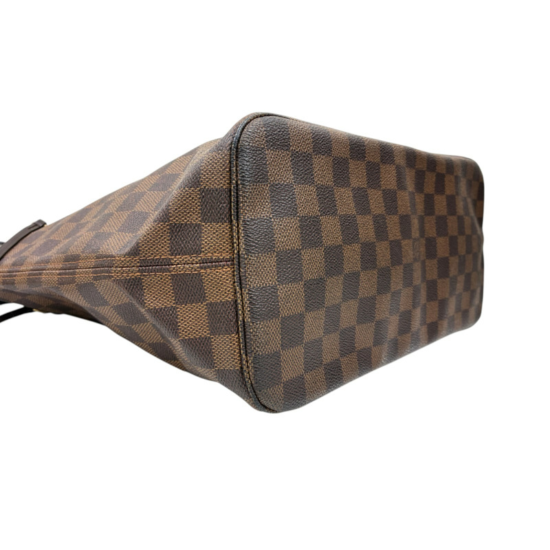 棕色 棋盤格 帆布 Neverfull MM 肩背包【LOUIS VUITTON LV 路易威登】 N41358-7