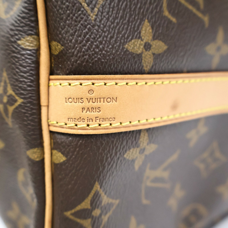 棕色 原花帆布 Speedy Bandouliere 35 兩用包【LOUIS VUITTON LV 路易威登】 M41111-4