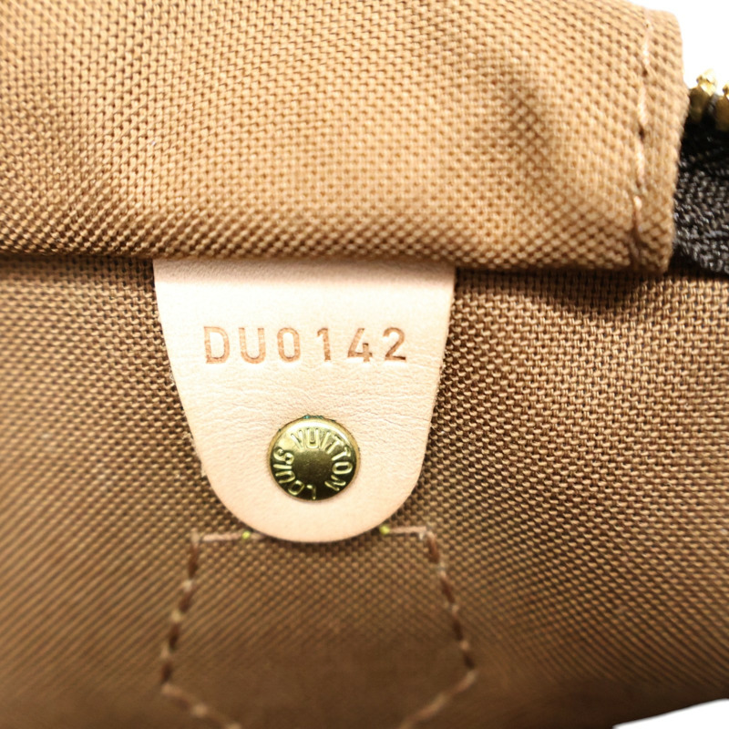 棕色 原花帆布 Speedy Bandouliere 35 兩用包【LOUIS VUITTON LV 路易威登】 M41111-5