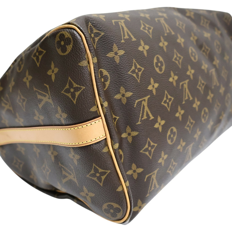 棕色 原花帆布 Speedy Bandouliere 35 兩用包【LOUIS VUITTON LV 路易威登】 M41111-8