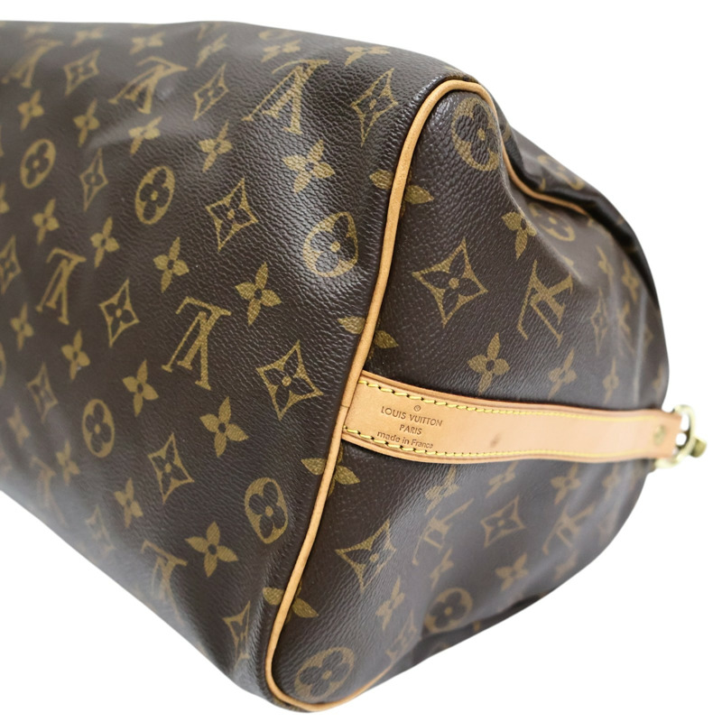 棕色 原花帆布 Speedy Bandouliere 35 兩用包【LOUIS VUITTON LV 路易威登】 M41111-9