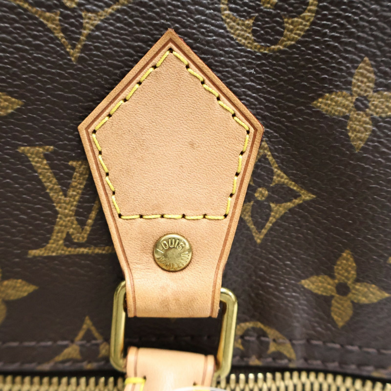 棕色 原花帆布 Speedy Bandouliere 35 兩用包【LOUIS VUITTON LV 路易威登】 M41111-11