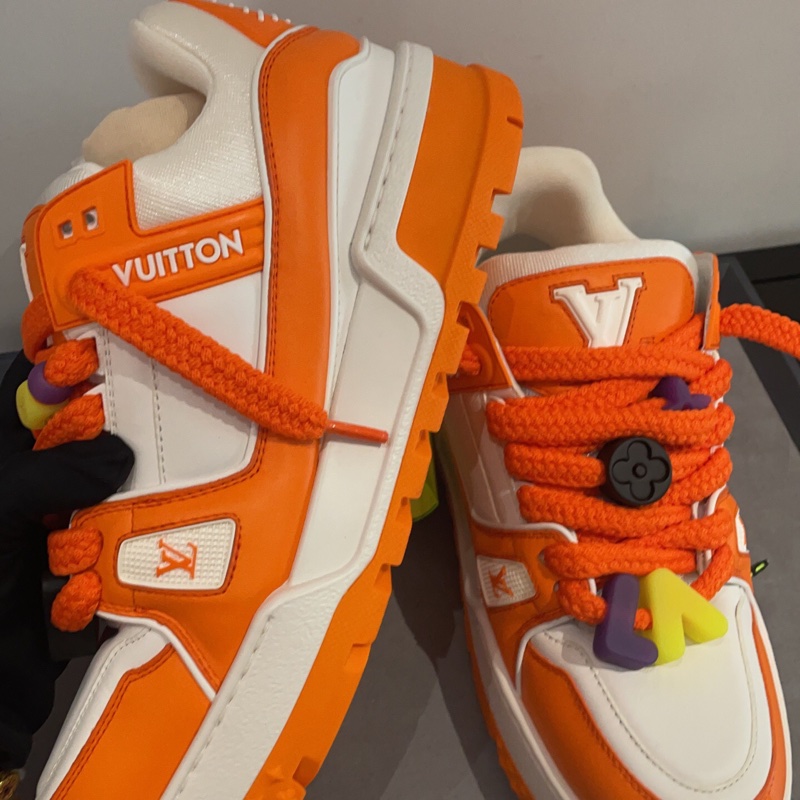 僅试穿 Louis Vuitton 路易威登 胖丁靴 橙色42碼-7