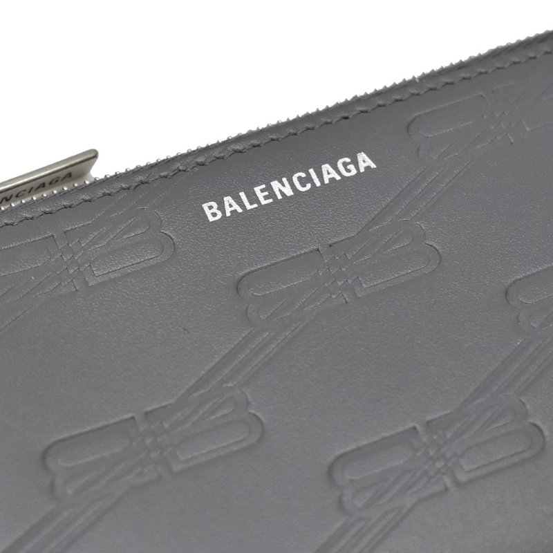 【門市全新現貨】BALENCIAGA 燙印LOGO牛皮零錢卡包卡夾(附原廠紙)-3