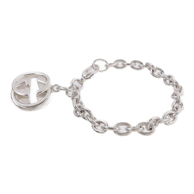 GUCCI 925純銀Interlocking G Bracelet手鏈-1