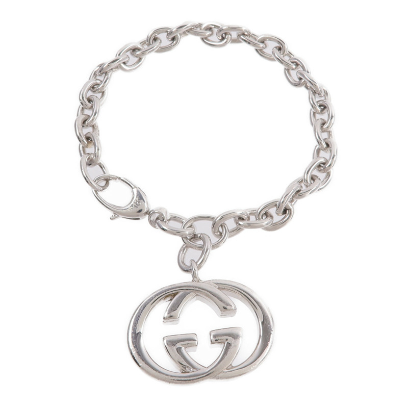 GUCCI 925純銀Interlocking G Bracelet手鏈-3