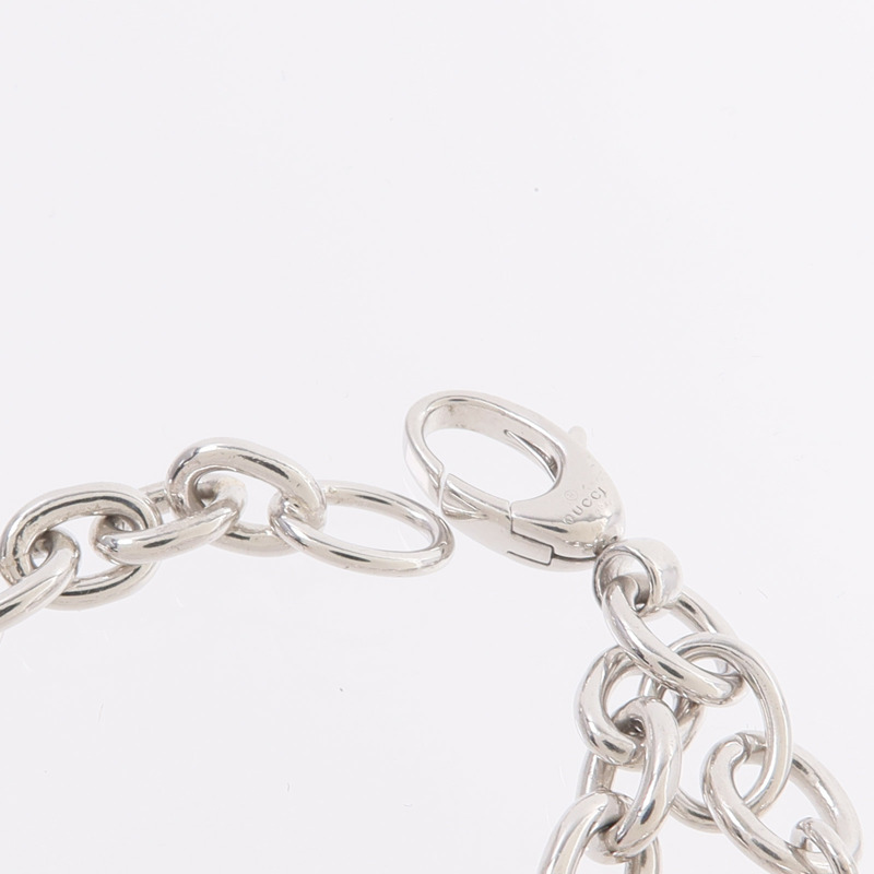 GUCCI 925純銀Interlocking G Bracelet手鏈-5