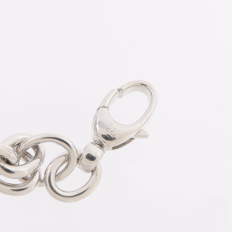 GUCCI 925純銀Interlocking G Bracelet手鏈-7