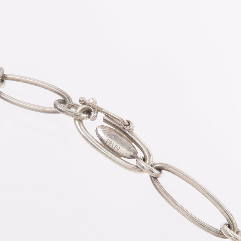 TIFFANY&CO 925純銀Elsa Peretti Heart Charm Bracelet手鏈-4