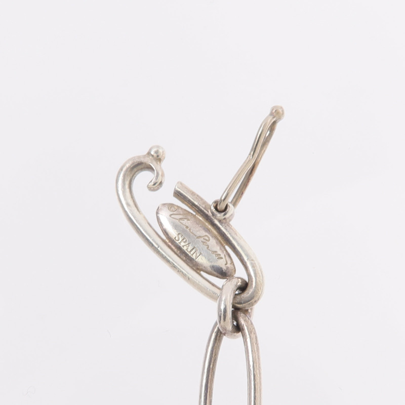 TIFFANY&CO 925純銀Elsa Peretti Heart Charm Bracelet手鏈-6