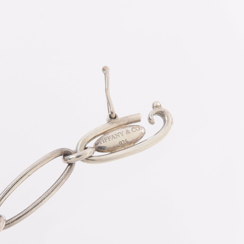 TIFFANY&CO 925純銀Elsa Peretti Heart Charm Bracelet手鏈-7