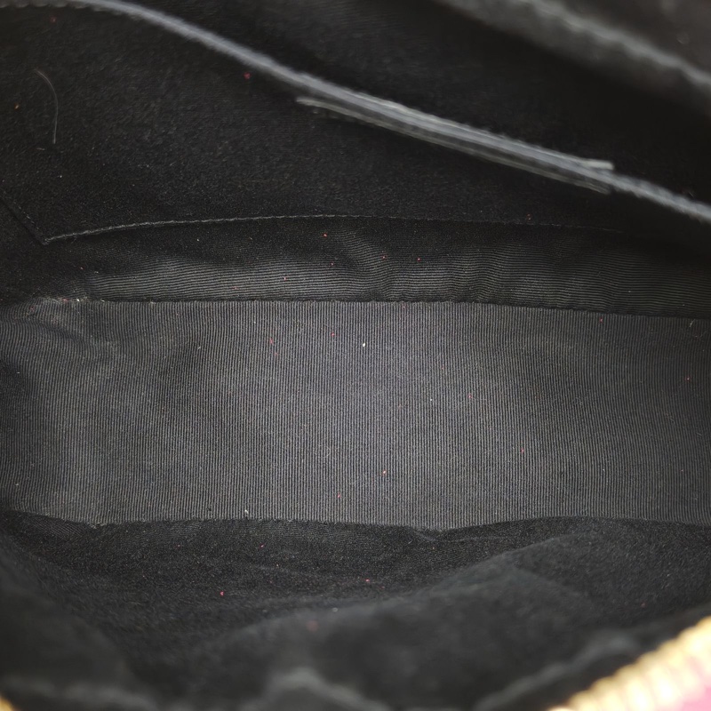 SAINT LAURENT 紫紅色牛皮金扣流蘇相機包中號23肩背包-5