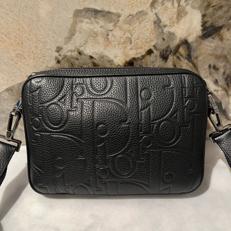 Dior黑粒面小牛皮 Saddle 三件式子母包 黑色 Dior Gravity皮革和黑色粒面小牛皮-2