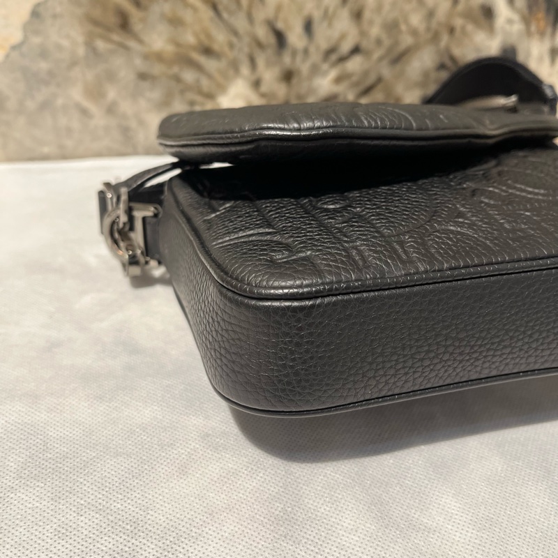Dior黑粒面小牛皮 Saddle 三件式子母包 黑色 Dior Gravity皮革和黑色粒面小牛皮-5
