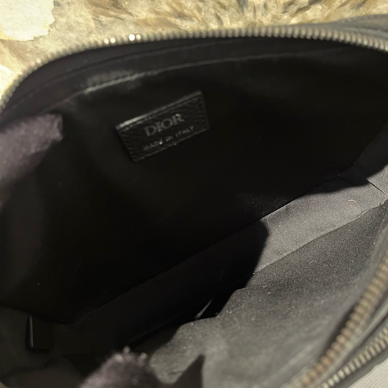 Dior黑粒面小牛皮 Saddle 三件式子母包 黑色 Dior Gravity皮革和黑色粒面小牛皮-10