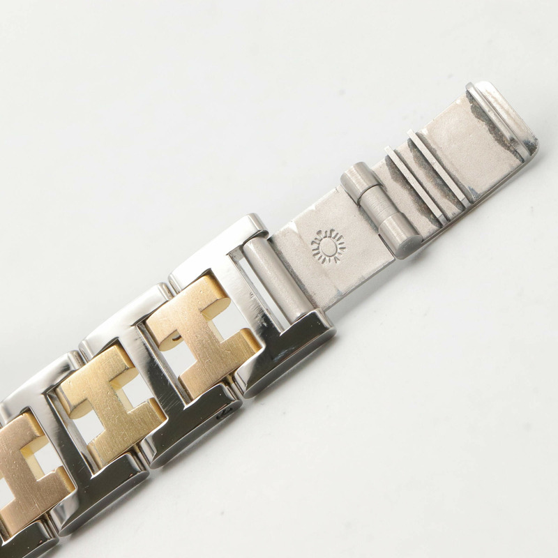 愛馬仕 Clipper 系列腕錶,鍍金不鏽鋼材質,女士款,白色,CL2.440-11