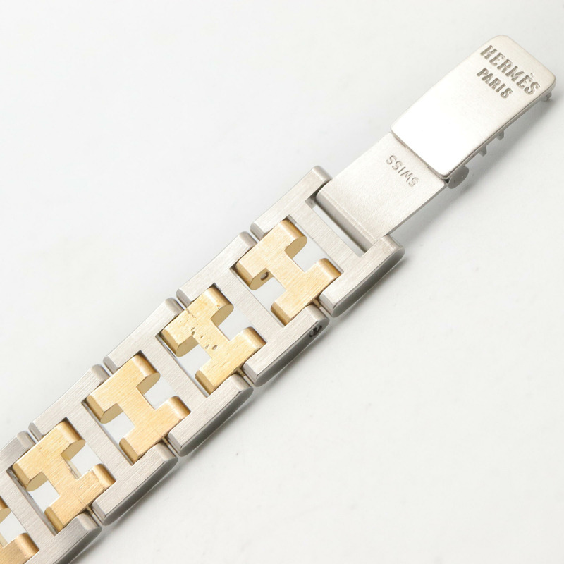 愛馬仕 Clipper 系列腕錶,鍍金不鏽鋼材質,女士款,白色,CL2.440-12