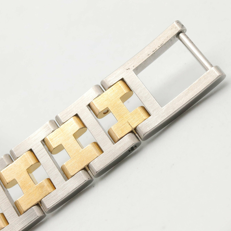 愛馬仕 Clipper 系列腕錶,鍍金不鏽鋼材質,女士款,白色,CL2.440-14