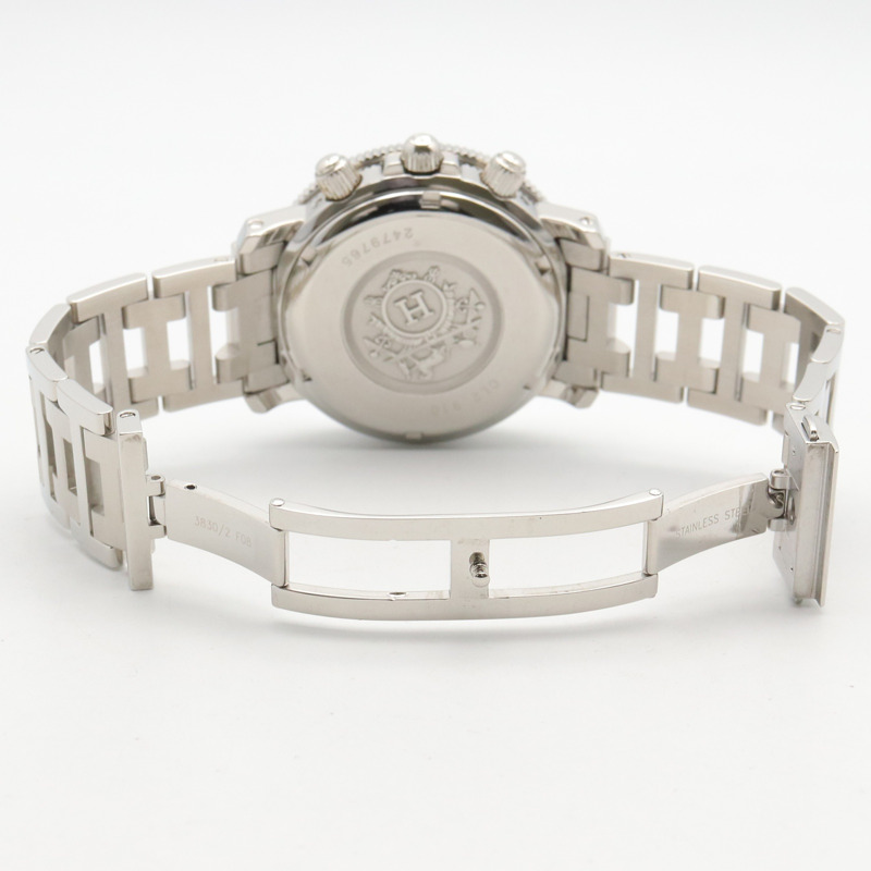 愛馬仕 Clipper Diver Chrono 腕錶，不鏽鋼材質，男士款，黑色，CL2.910-3
