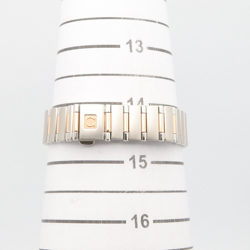 歐米茄星座系列 Nimi 12P 鑲鑽錶圈腕錶,18K 玫瑰金 (PG) 不鏽鋼,鑲鑽,女款,銀色錶盤,111.25.26.60.55.001-6